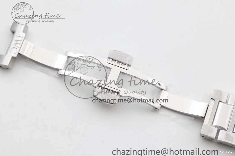 MIROTIME 0120 FastDry Portugieser Chronograph IW371615 ZF Best Edition Green Dial on SS Bracelet A7750 (Slim Movement) 7038